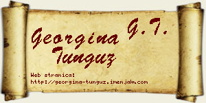 Georgina Tunguz vizit kartica